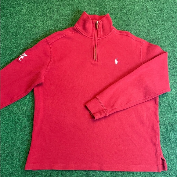 Polo Ralph Lauren Other - Polo by Ralph Lauren Men's Alabama Crimson Red Quarter-Zip (Size Medium)